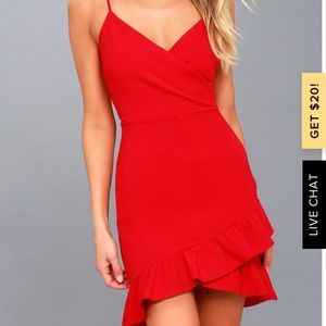 Lulus Body Con Red Dress